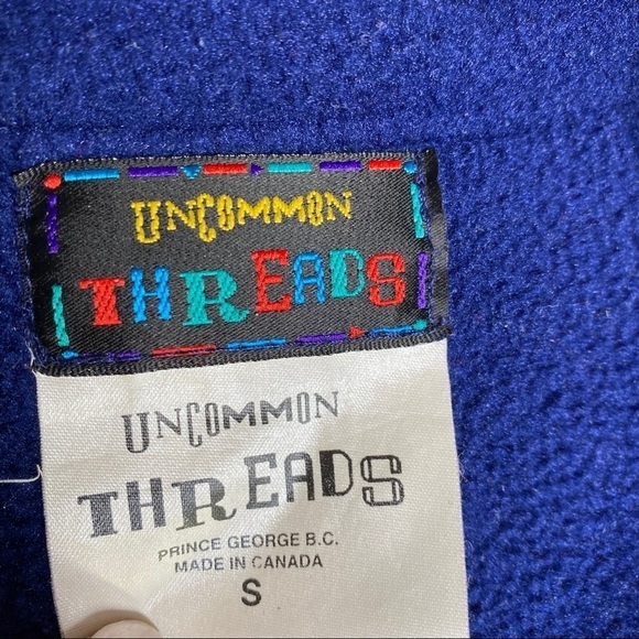 Vintage Fleece Uncommon Threads Flowers - Picture 7 of 9